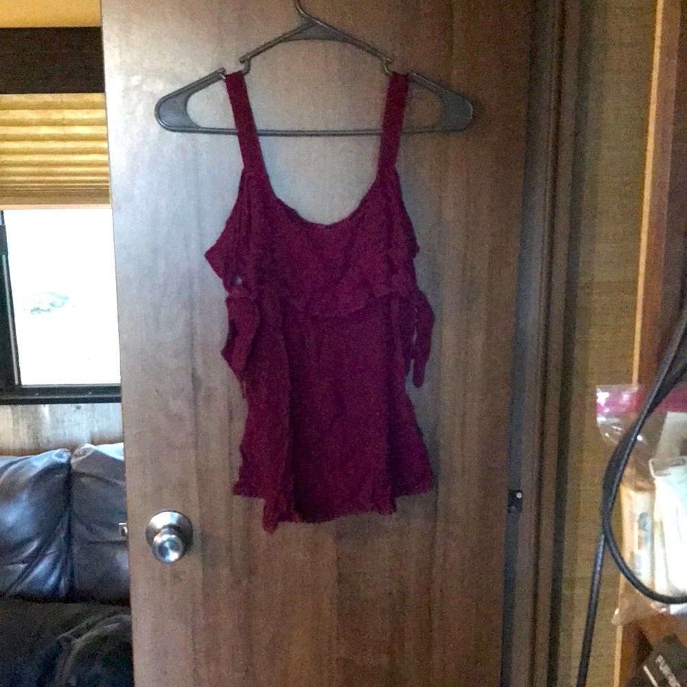 Thin strap blouse